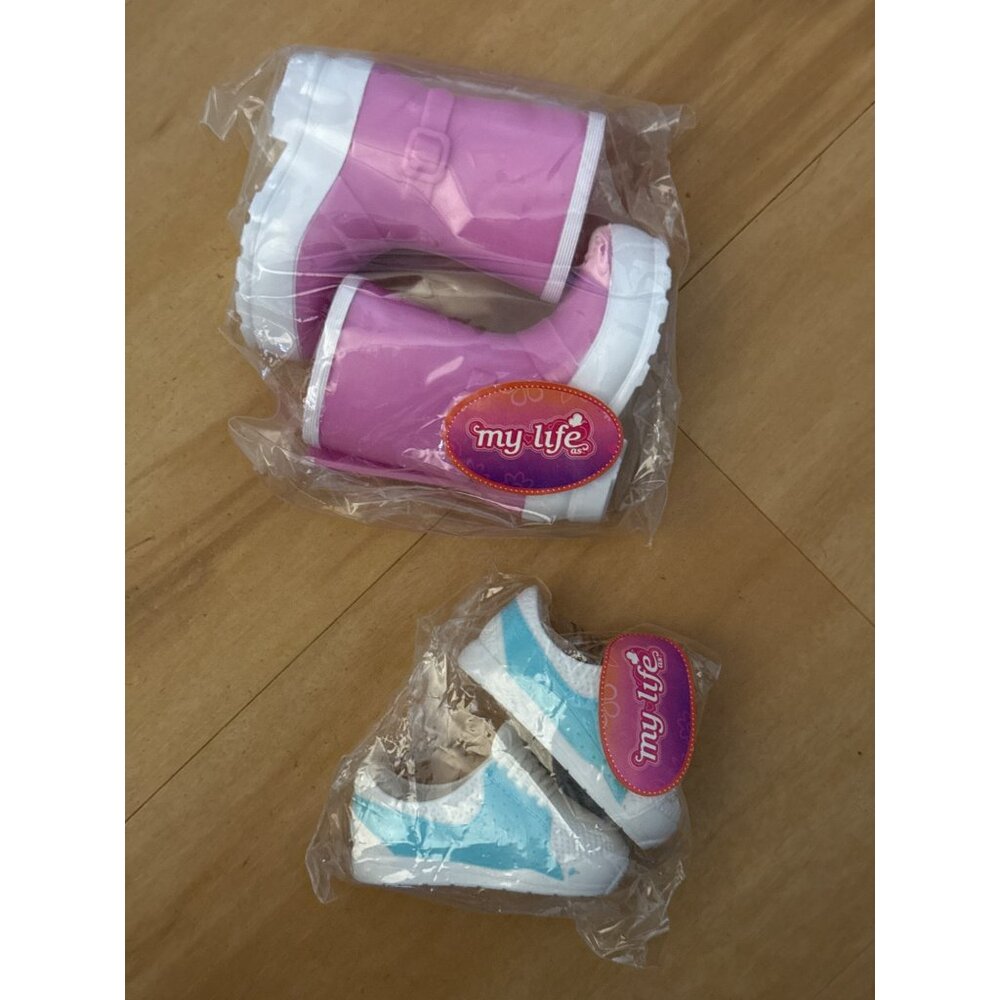 My Life 18" Doll Tennis Shoes & Rain Boots Set